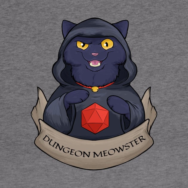 Dungeon Meowster Black Kitty by DnDoggos